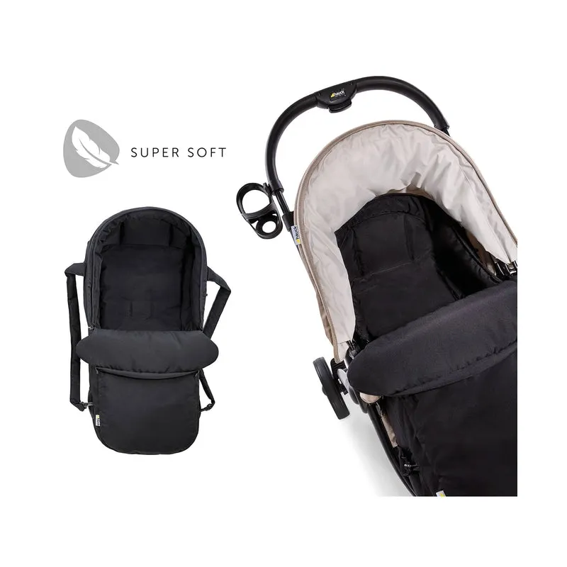 2 in1 Carrycot (New Born Prom) - Black