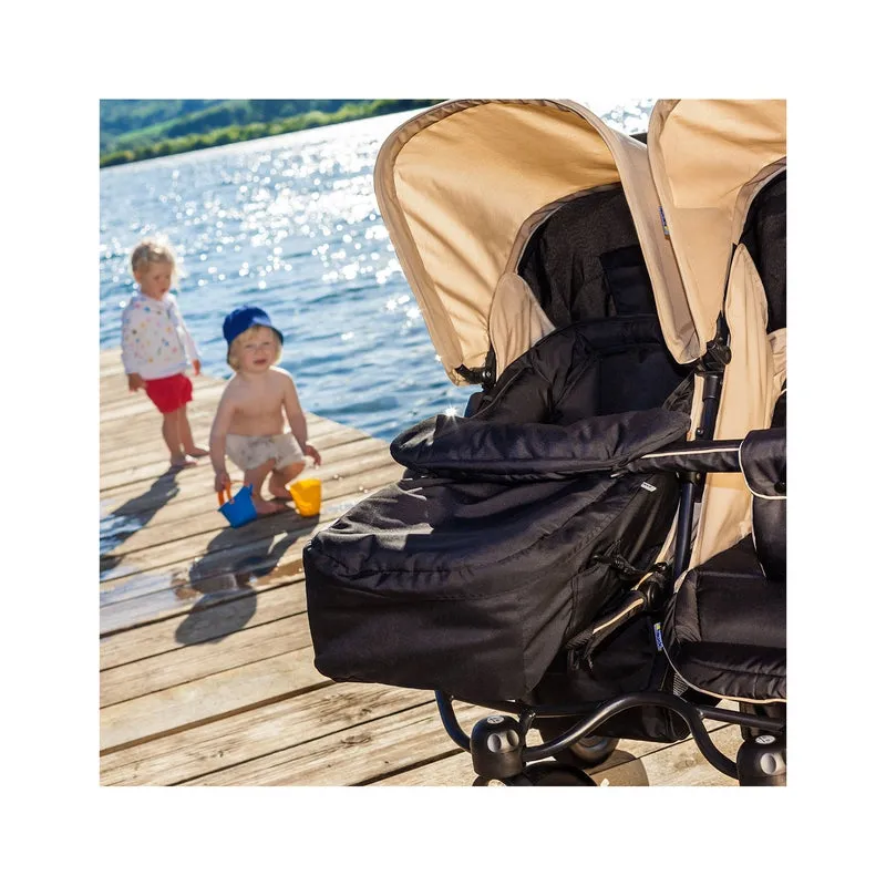 2 in1 Carrycot (New Born Prom) - Black