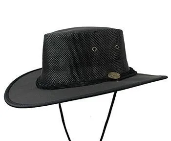 Barmah Hats 1057BL Canvas Drover Hat Black