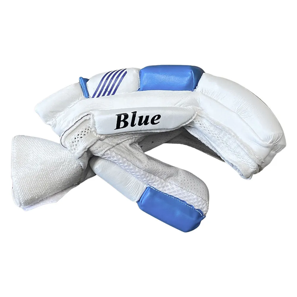 Blue Cricket Batting Gloves Men Blue White by Cricket Equipment USA