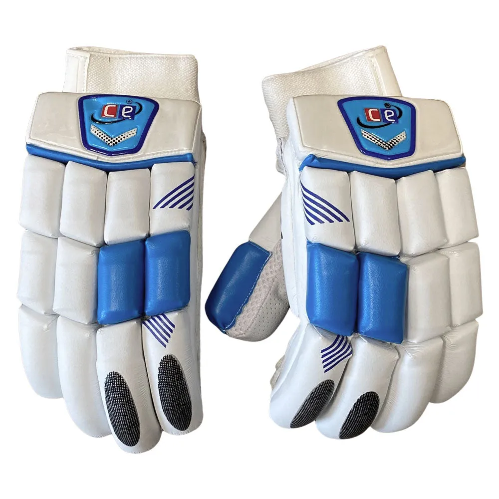 Blue Cricket Batting Gloves Men Blue White by Cricket Equipment USA