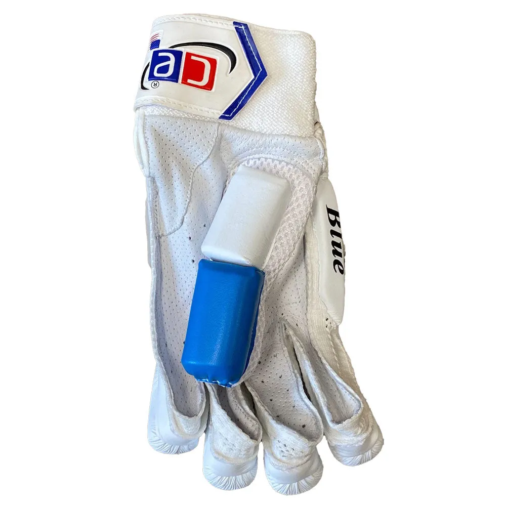 Blue Cricket Batting Gloves Men Blue White by Cricket Equipment USA