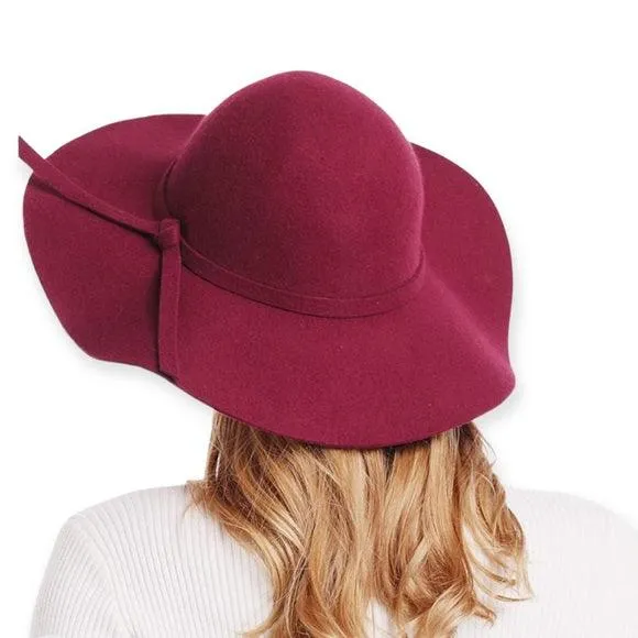 Boho Chic Round Crown Wide Brim Floppy Hat