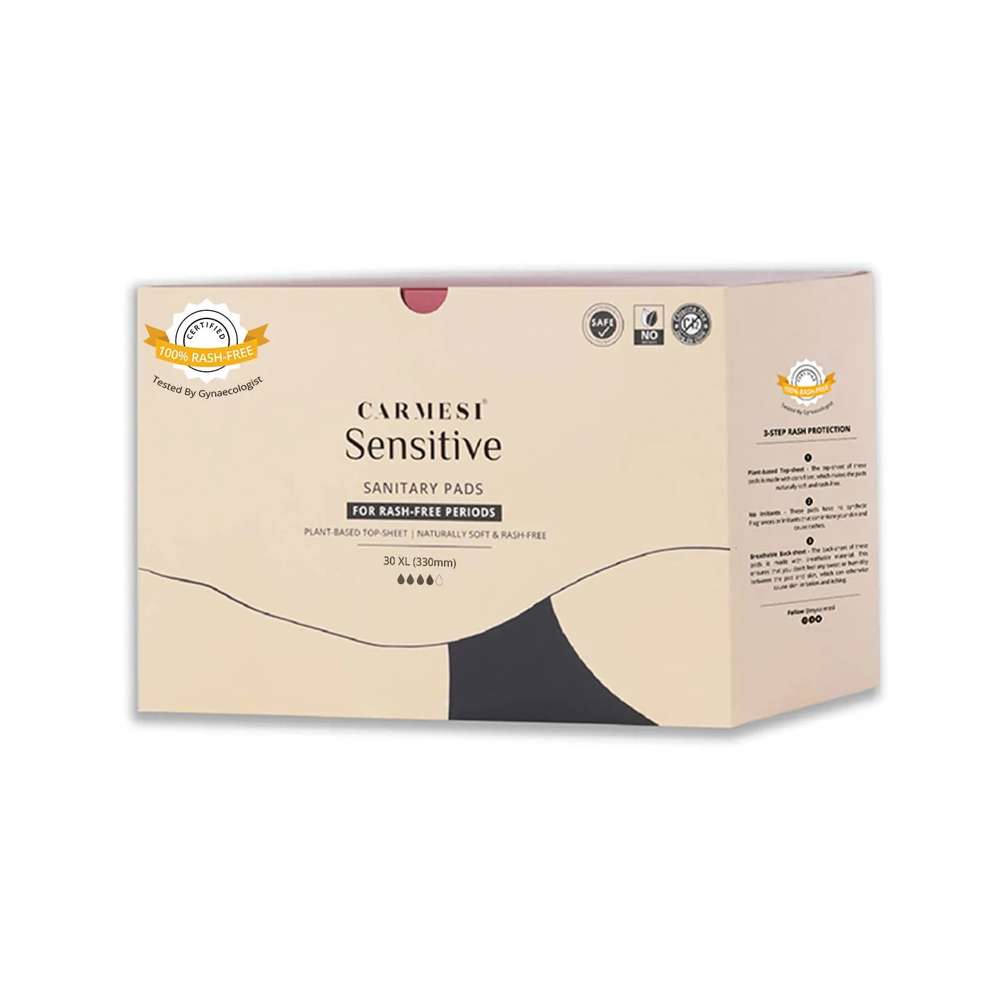 Carmesi Sensitive Pads-Without Disposal Bags (Box of 30 XL)