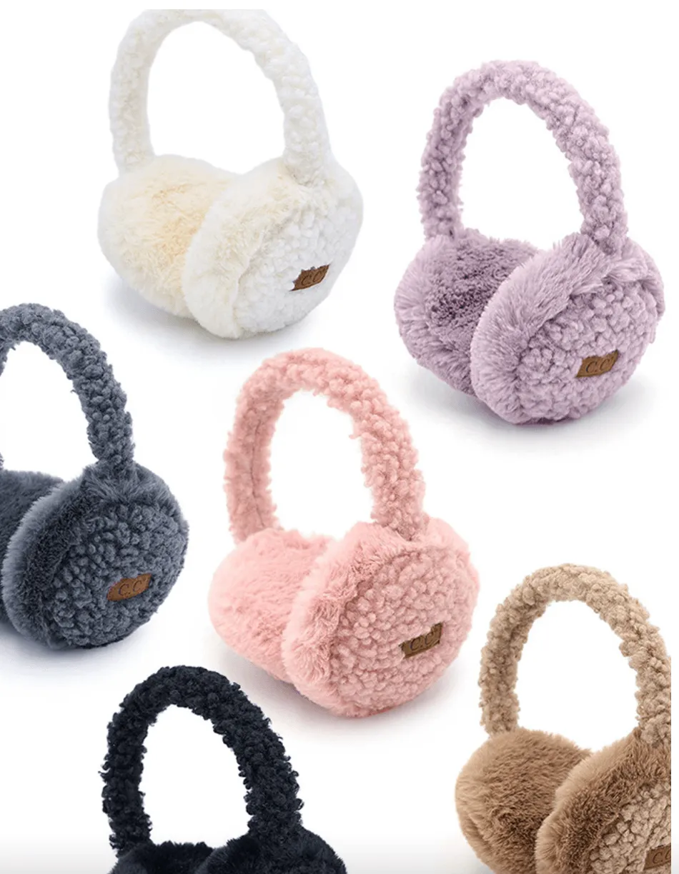 C.C FAUX FUR SHERPA EARMUFFS-EM-3667