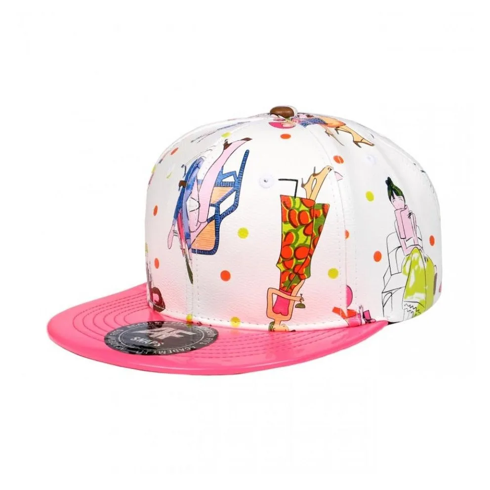 CHIC Print Flatbill Adjustable Snapback