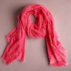 Chloe & Lex - Classic Soft Solid Scarf - Coral