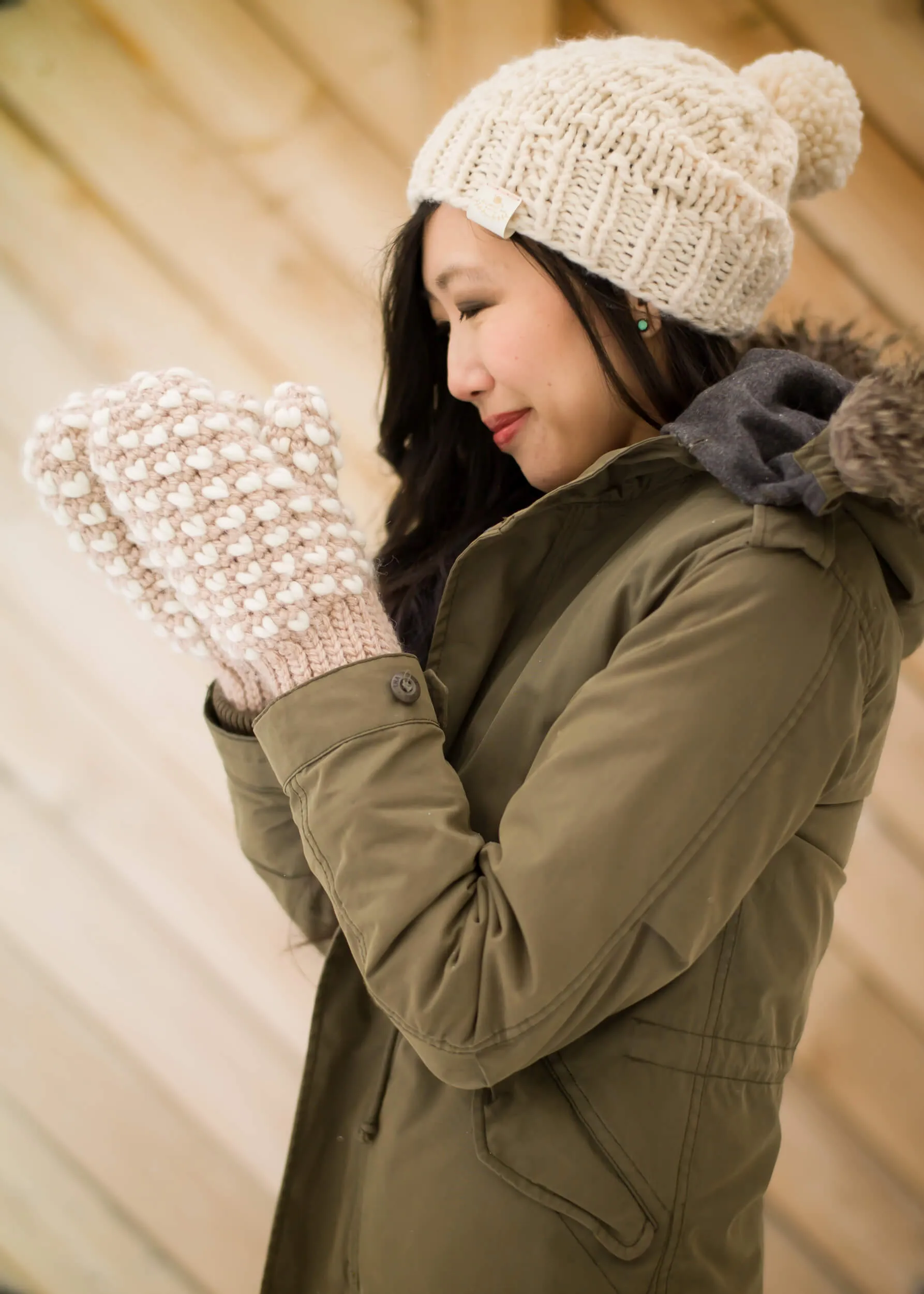 Crochet Kit - Bulky Crochet Thrummed Mittens