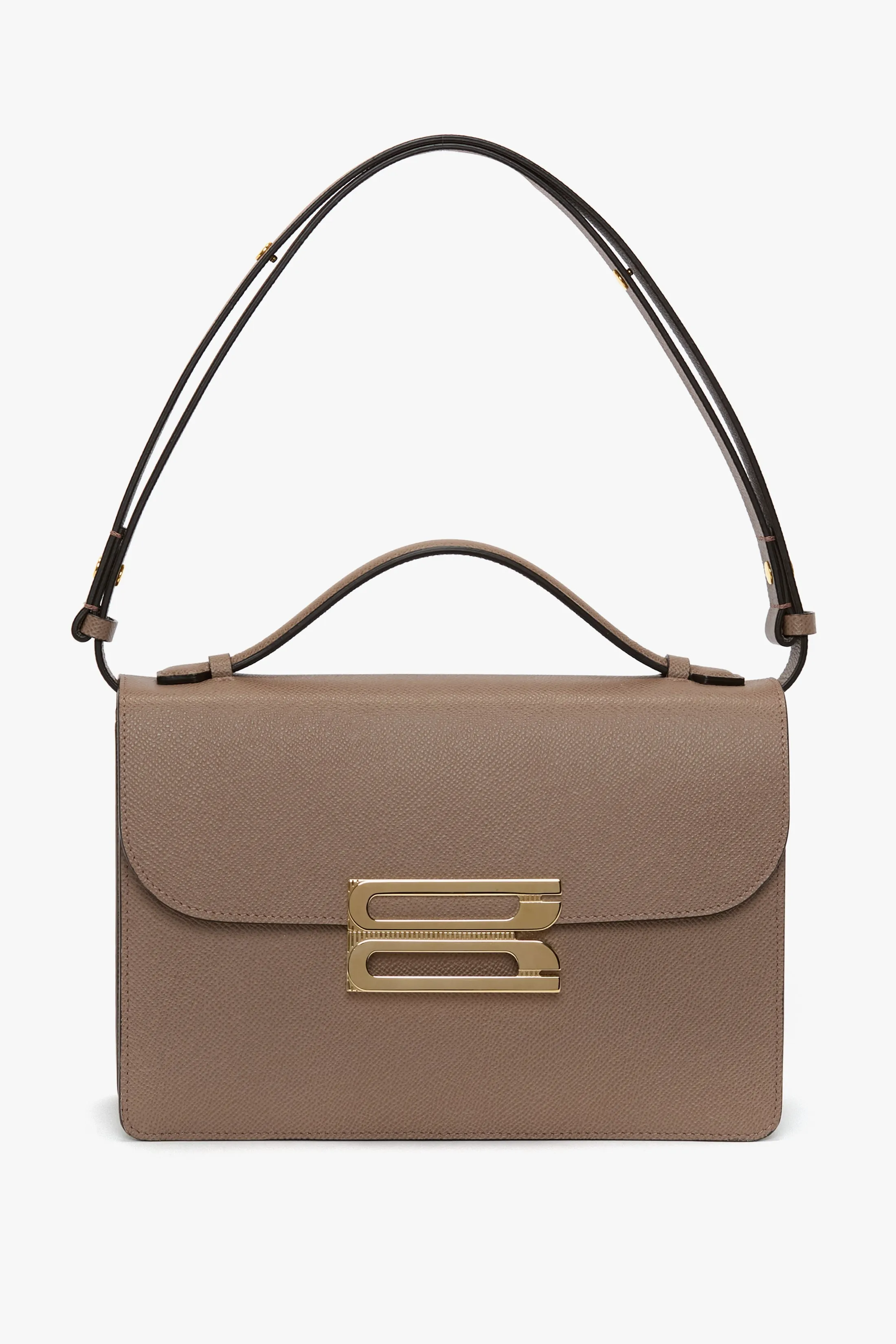 Dorian Bag In Dove Grey Grained Leather