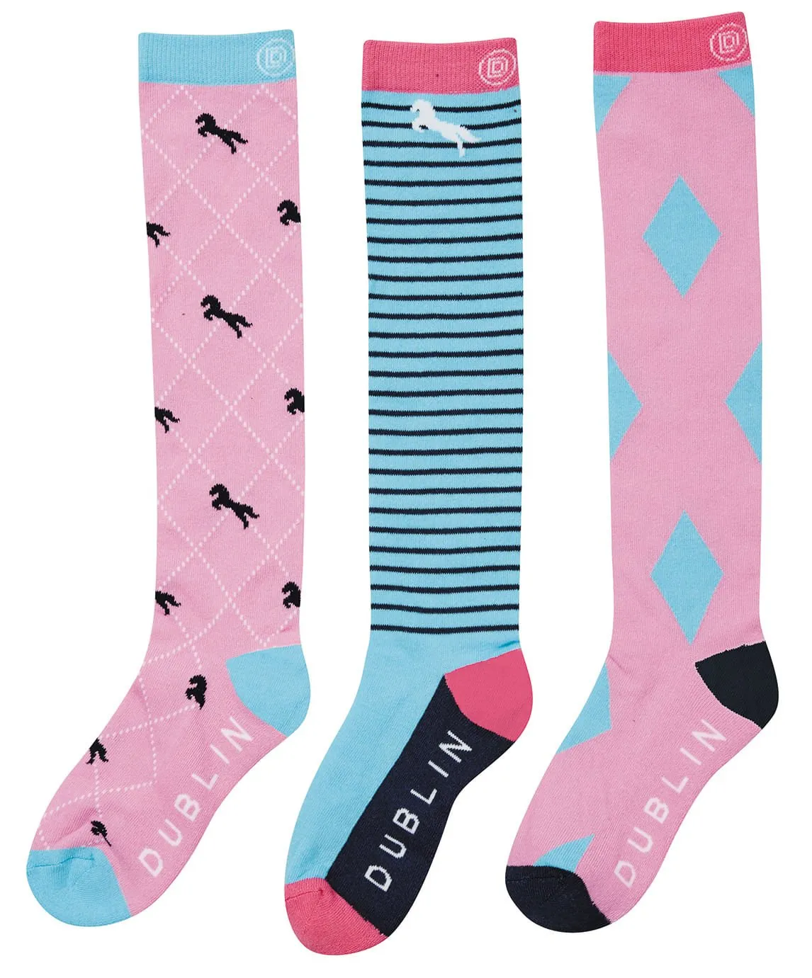 Dublin Rosa 3-Pack Socks