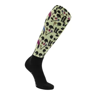 Equine Couture Ladies OTC Boot Socks- Show Day