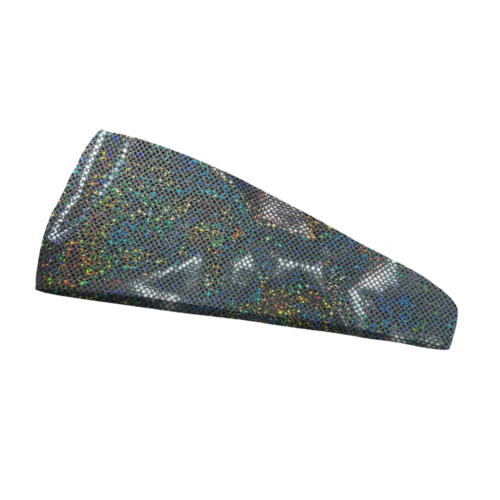 Fashion Platinum Disco Headband - 4" and 3" Tapered