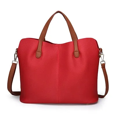 Feminine Luxury Handbags Women Bags Designer Casual Tote Soft faux Leather Crossbody handbag