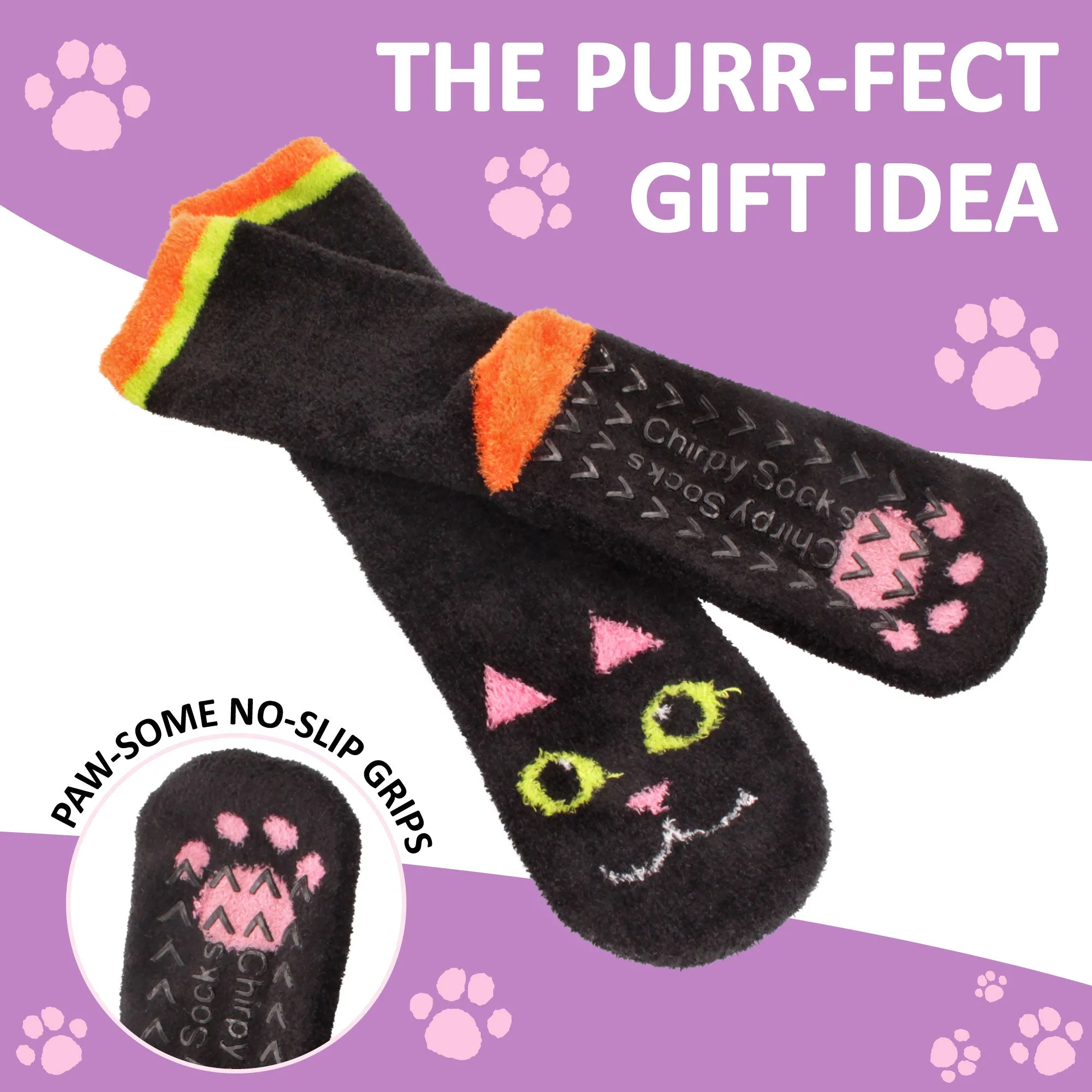 Fuzzy Cozy Microfiber Animal Socks - 6 Pairs Assortments