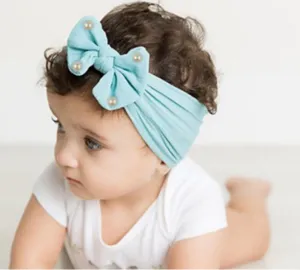 Girls Pearls Bows Headband