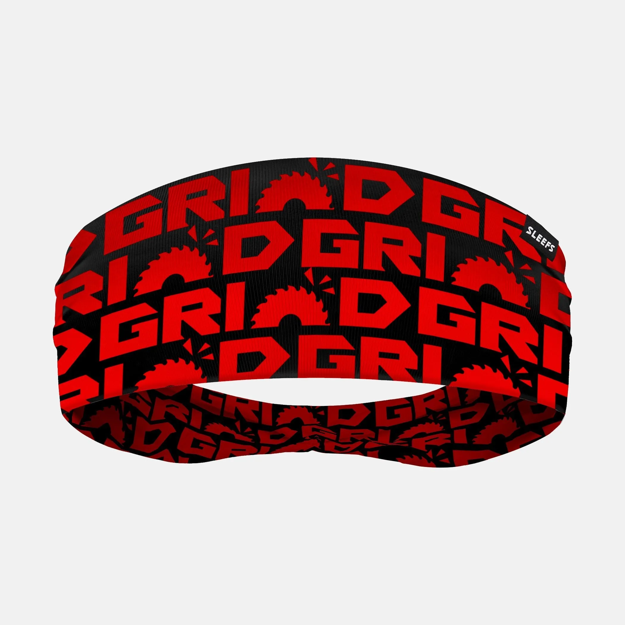 Grind Red Double-Side Wide Headband