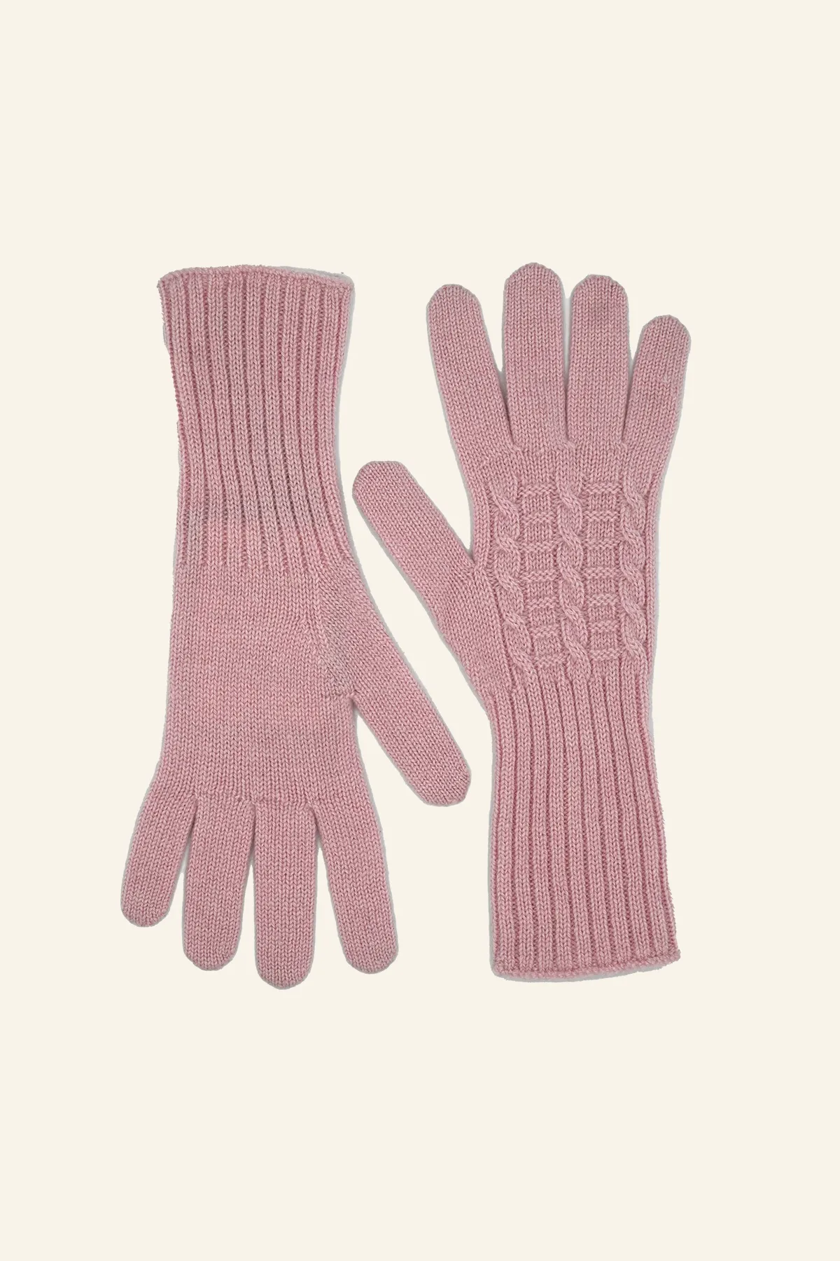 Half Sleeve Cashmere Pattern Knit Gloves