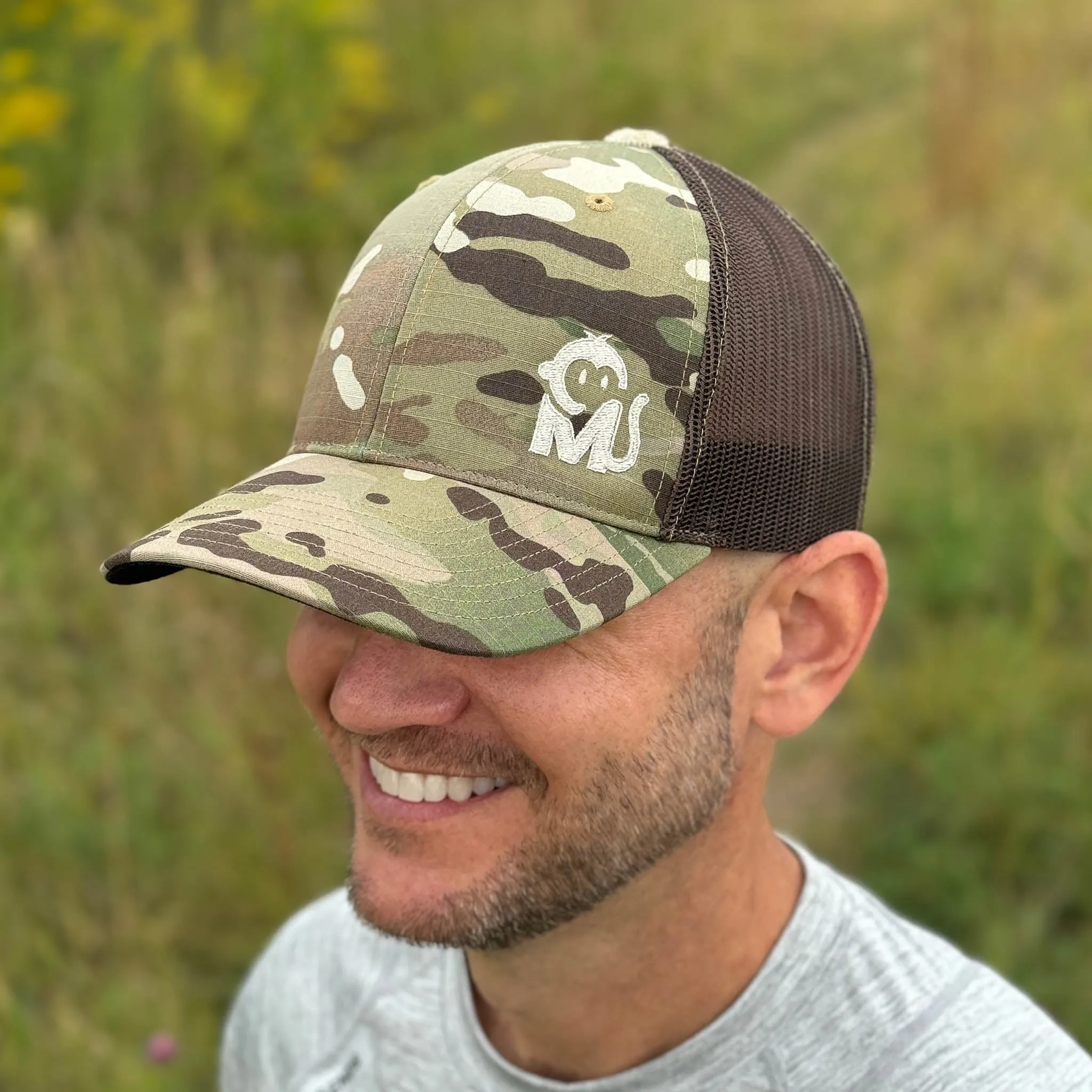 Iconic Monkee Multicam Trucker Hat