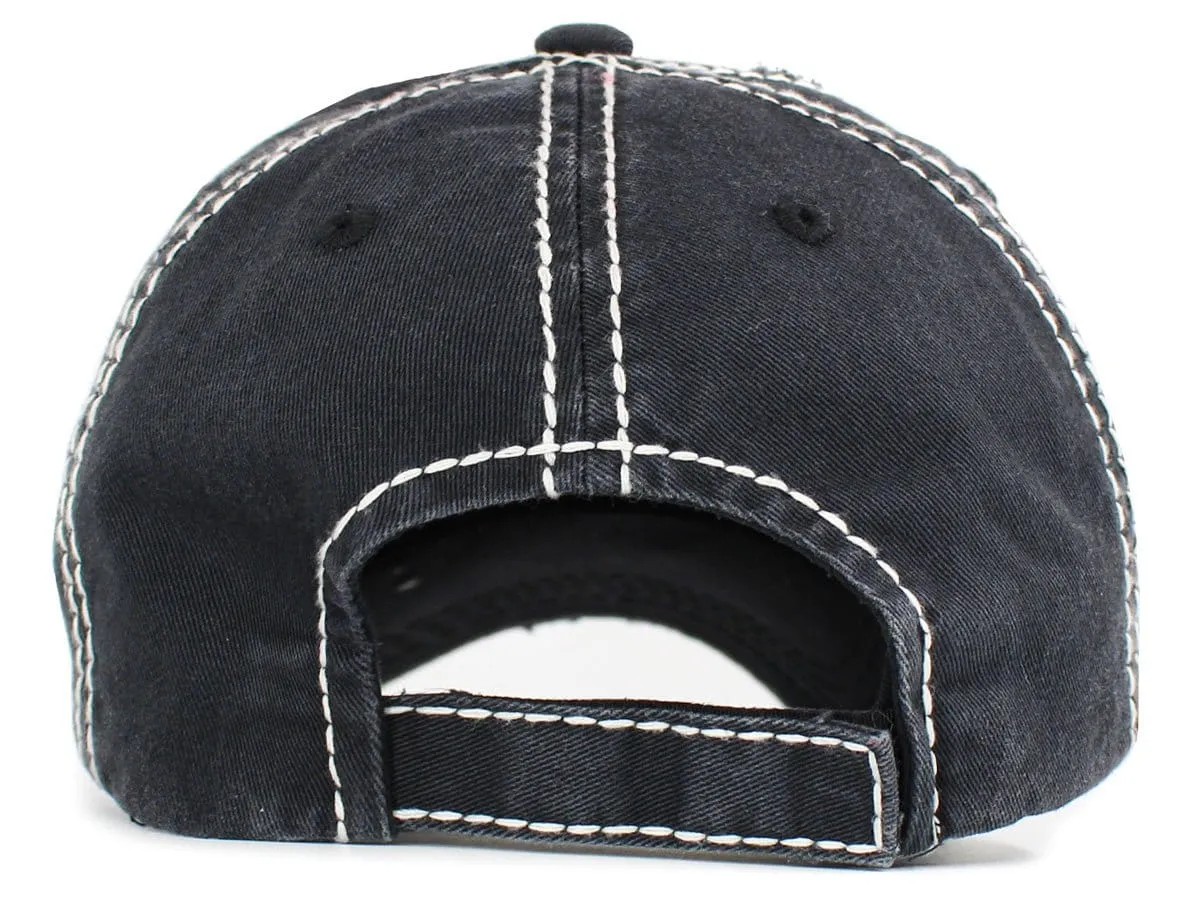 KBV1601 "Campfire Cutie" Vintage Washed Baseball Cap