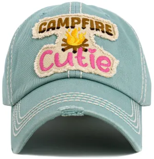 KBV1601 "Campfire Cutie" Vintage Washed Baseball Cap