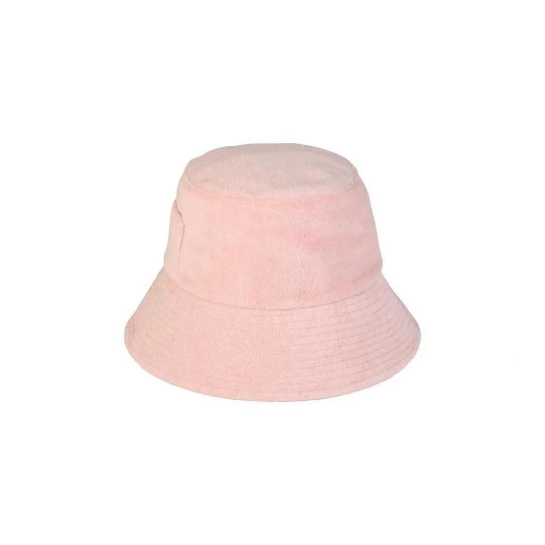 Lack of Color Wave Bucket Hat in Baby Pink Terry