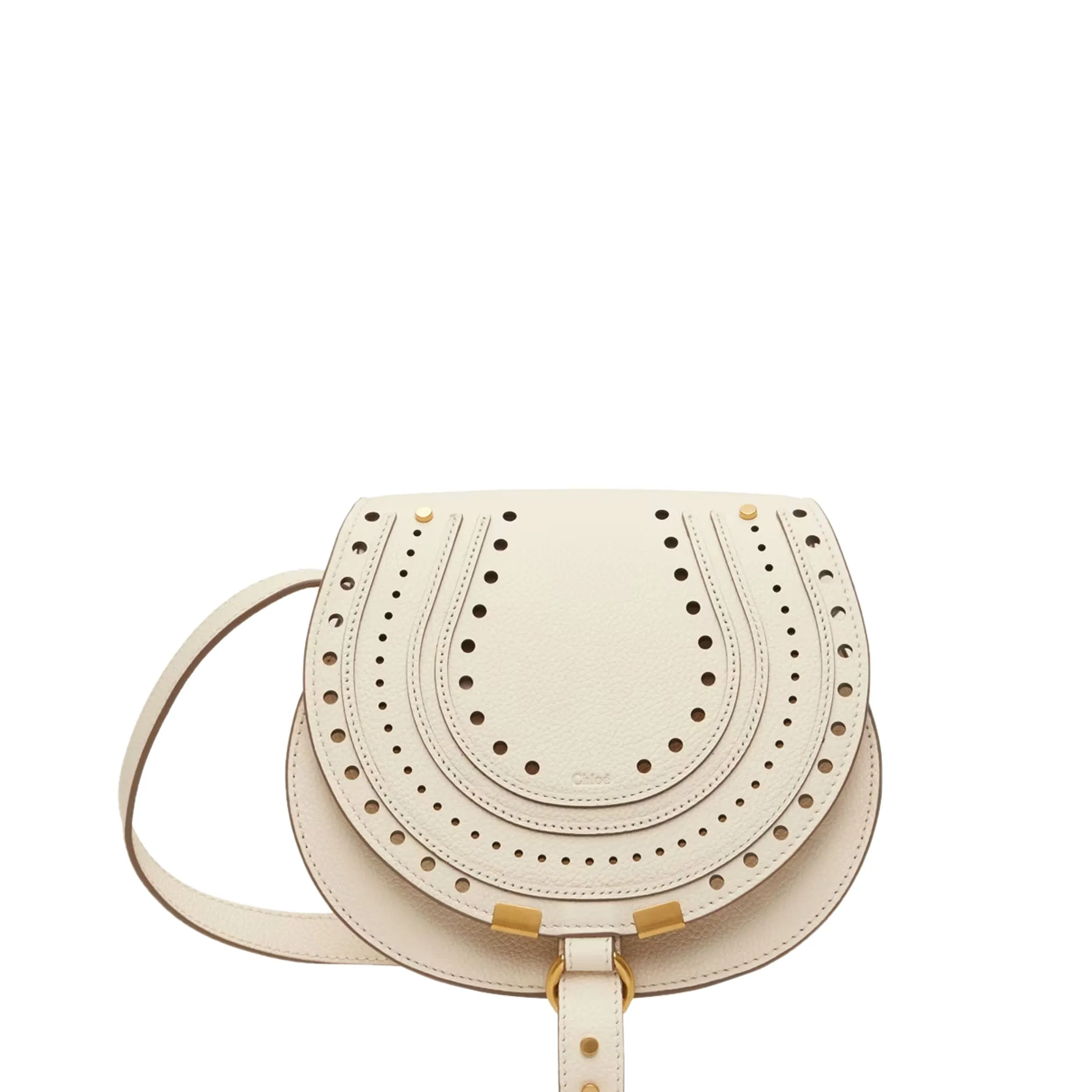 Marcie Mini Satchel Perforated, Misty Ivory