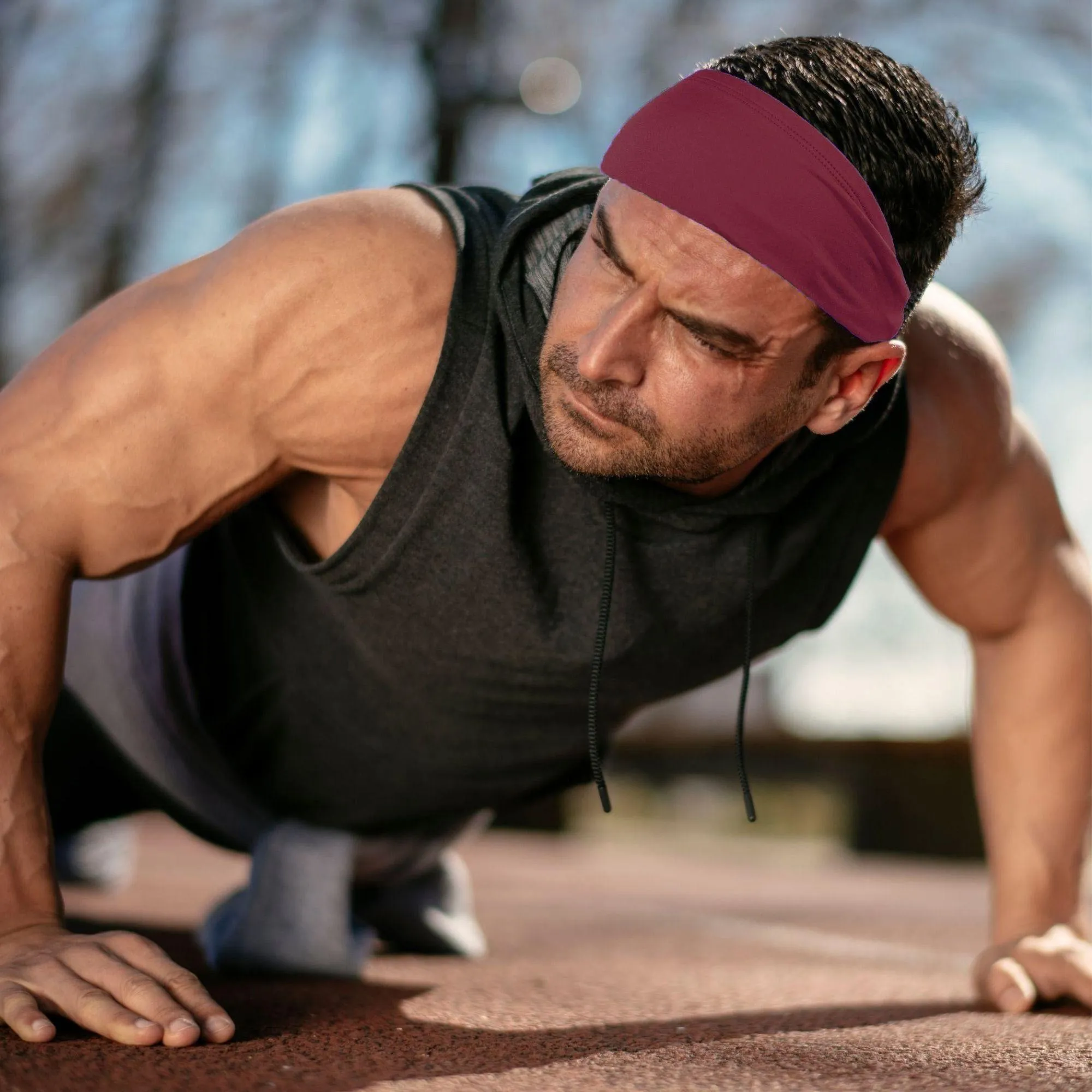 Maroon Performance Headband