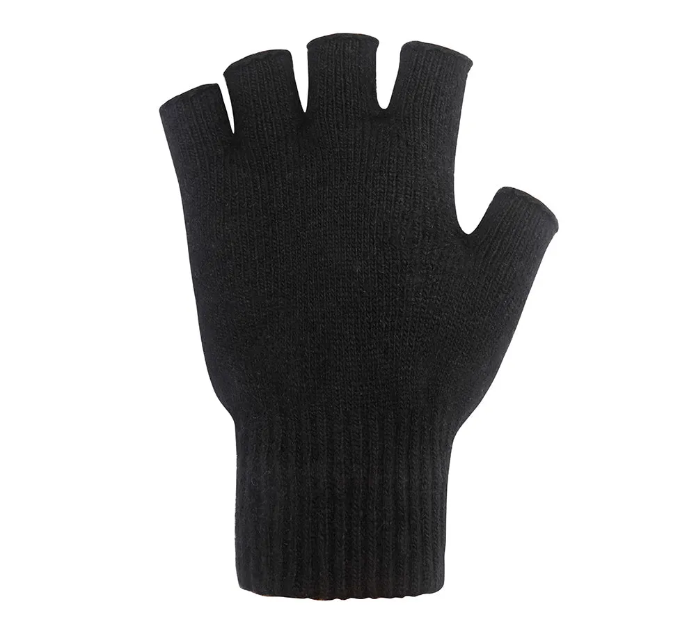 Mens Fingerless Gloves With Non Slip Dots