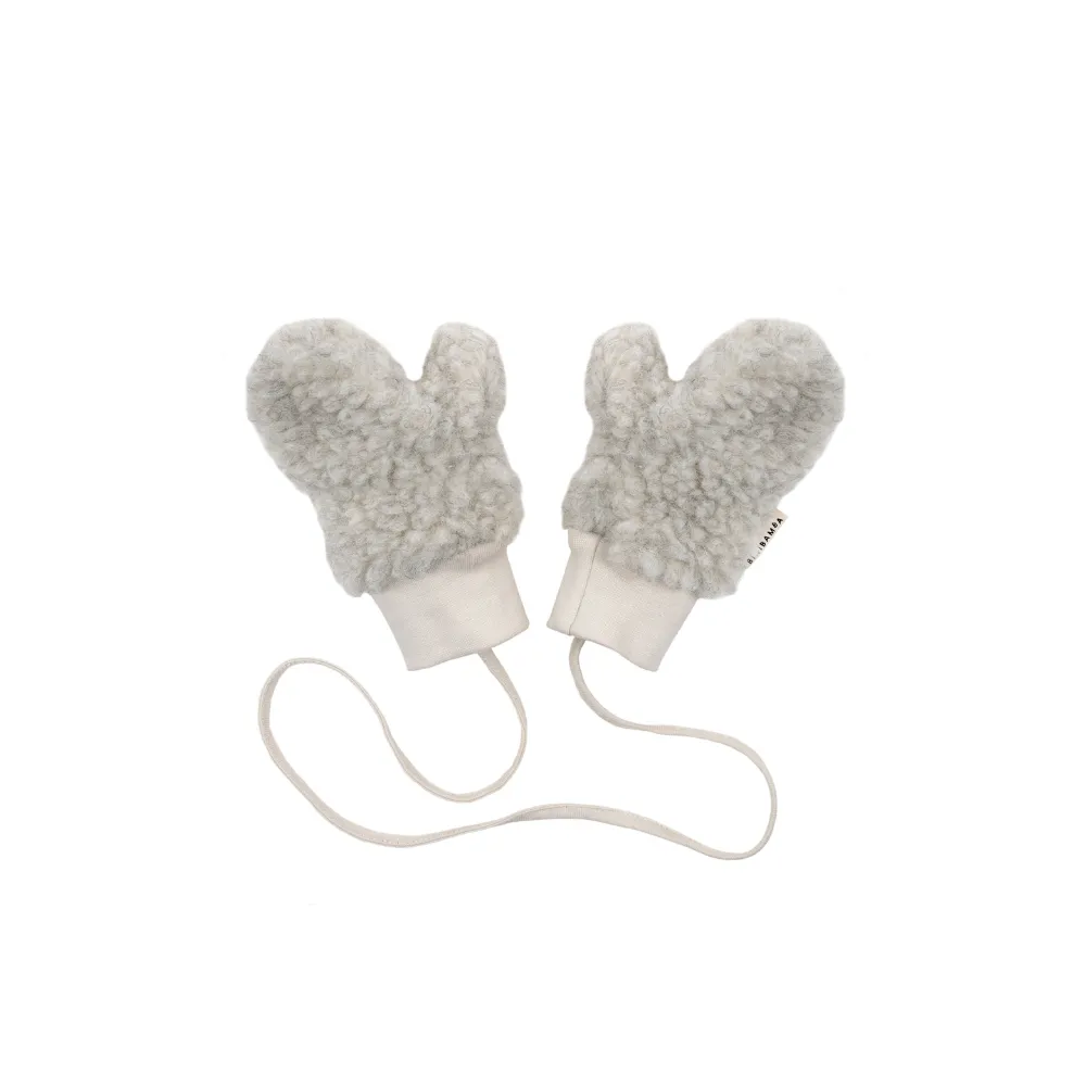 Mini Mittens - 100% Wool - Cloud