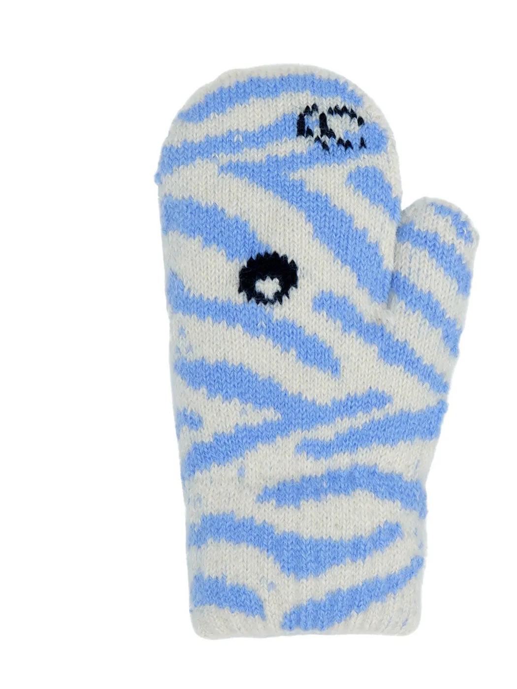 Molo Kenau-knitted mittens for babies-Light Blue