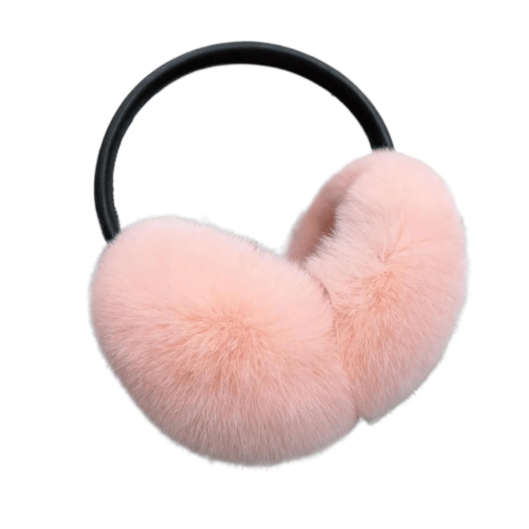 Natural 100% Rex Rabbit Fur Ear Muffs Fashion Women's Winter Real Fur Earmuffs