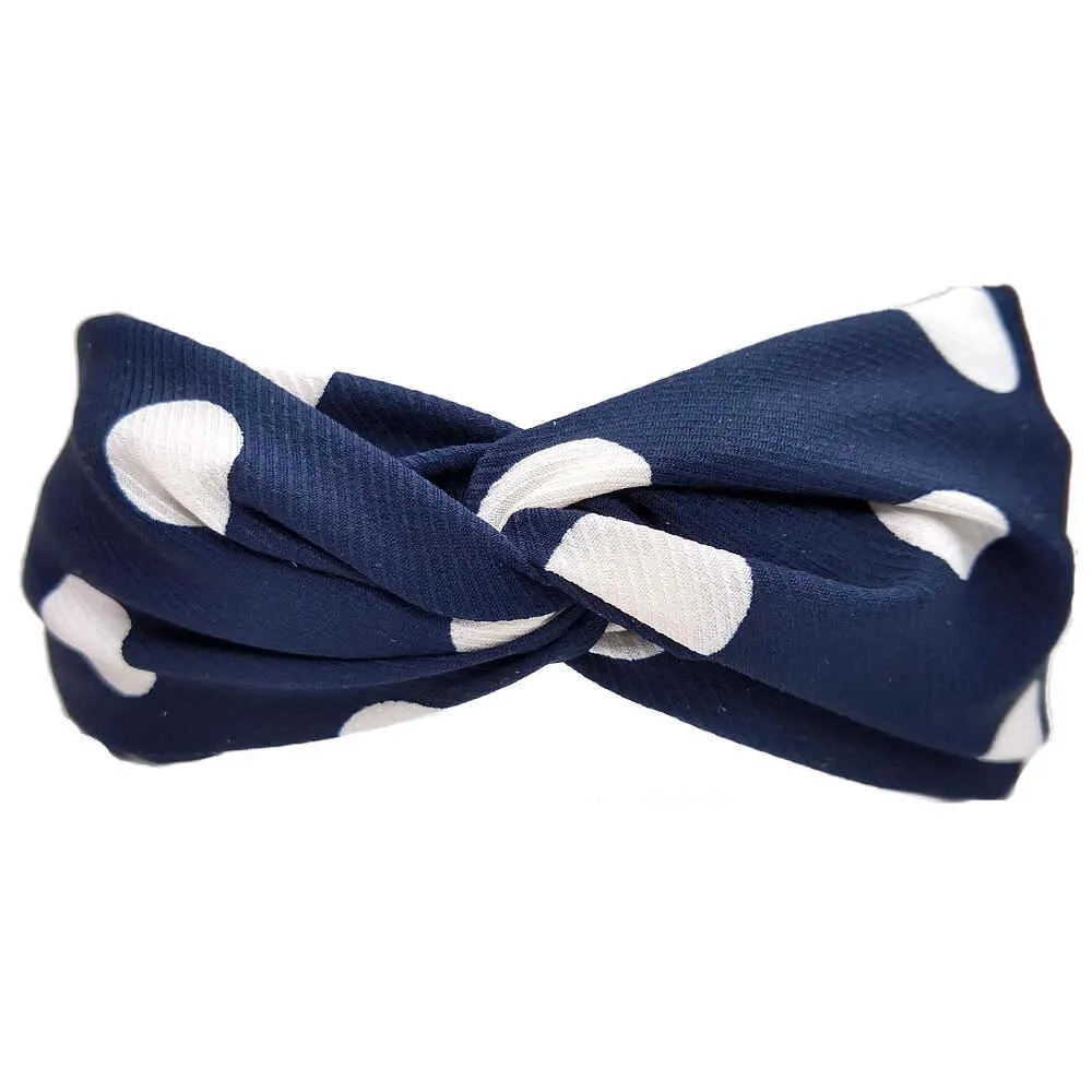 Polka Dot Turban Twist Headbands