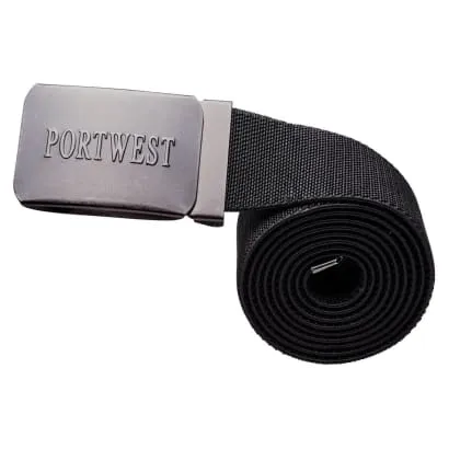 Portwest Elasticated Work Belt Trouser Belt Elasticated Webbing -C105