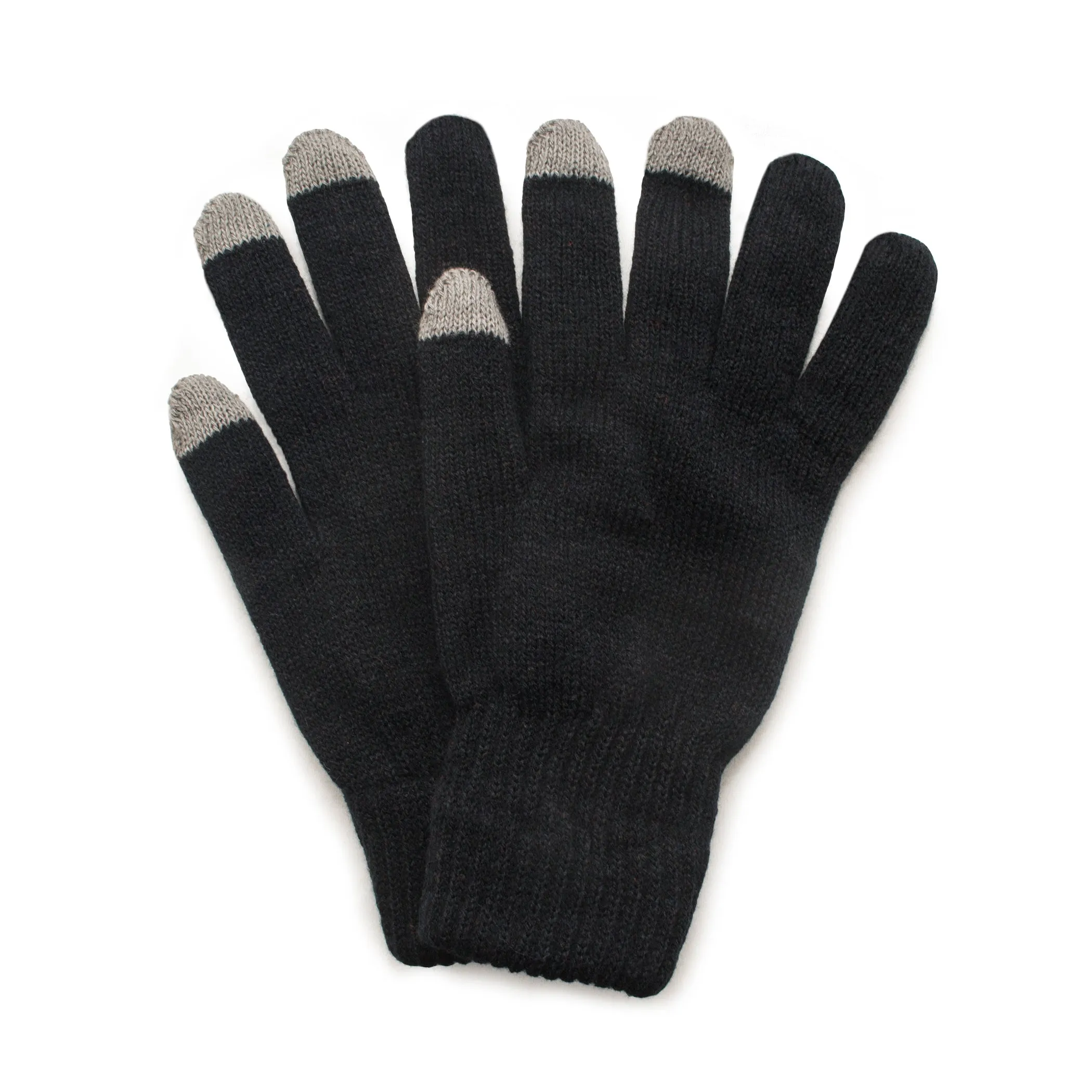 QuietWear 2 Layer Knit Glove with Texting Fingers