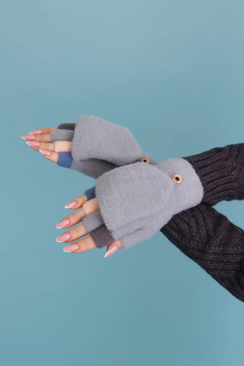 Rainbow Tip Convertible Gloves - Cute Winter Essential 🌈