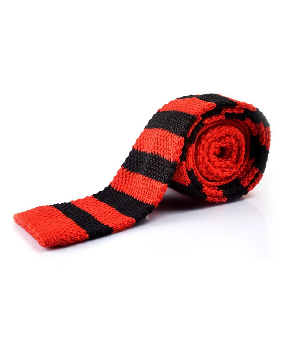 Red & Black Stripes Neck Tie