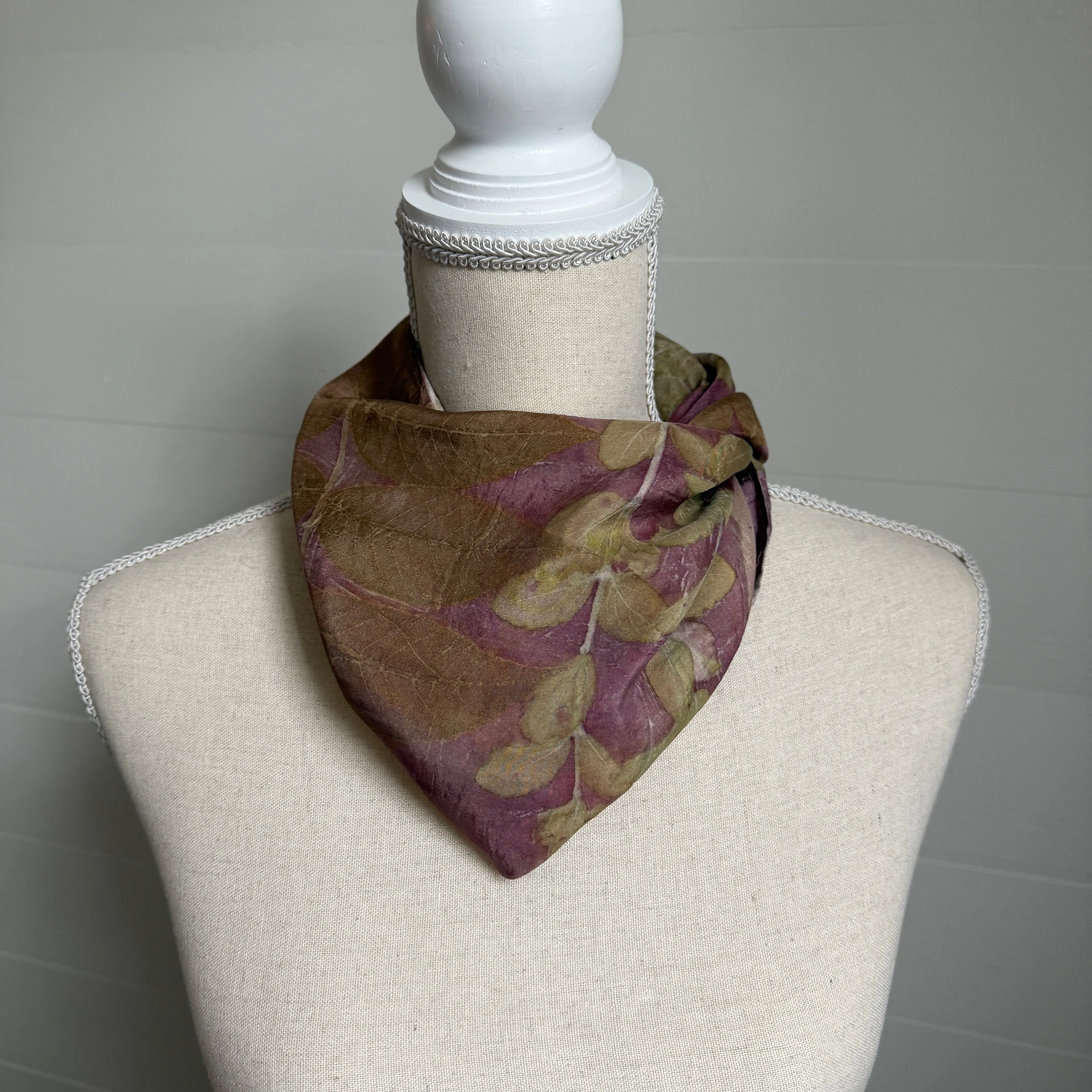 Silk Scarf | "Sandra" Cochineal - Sappanwood