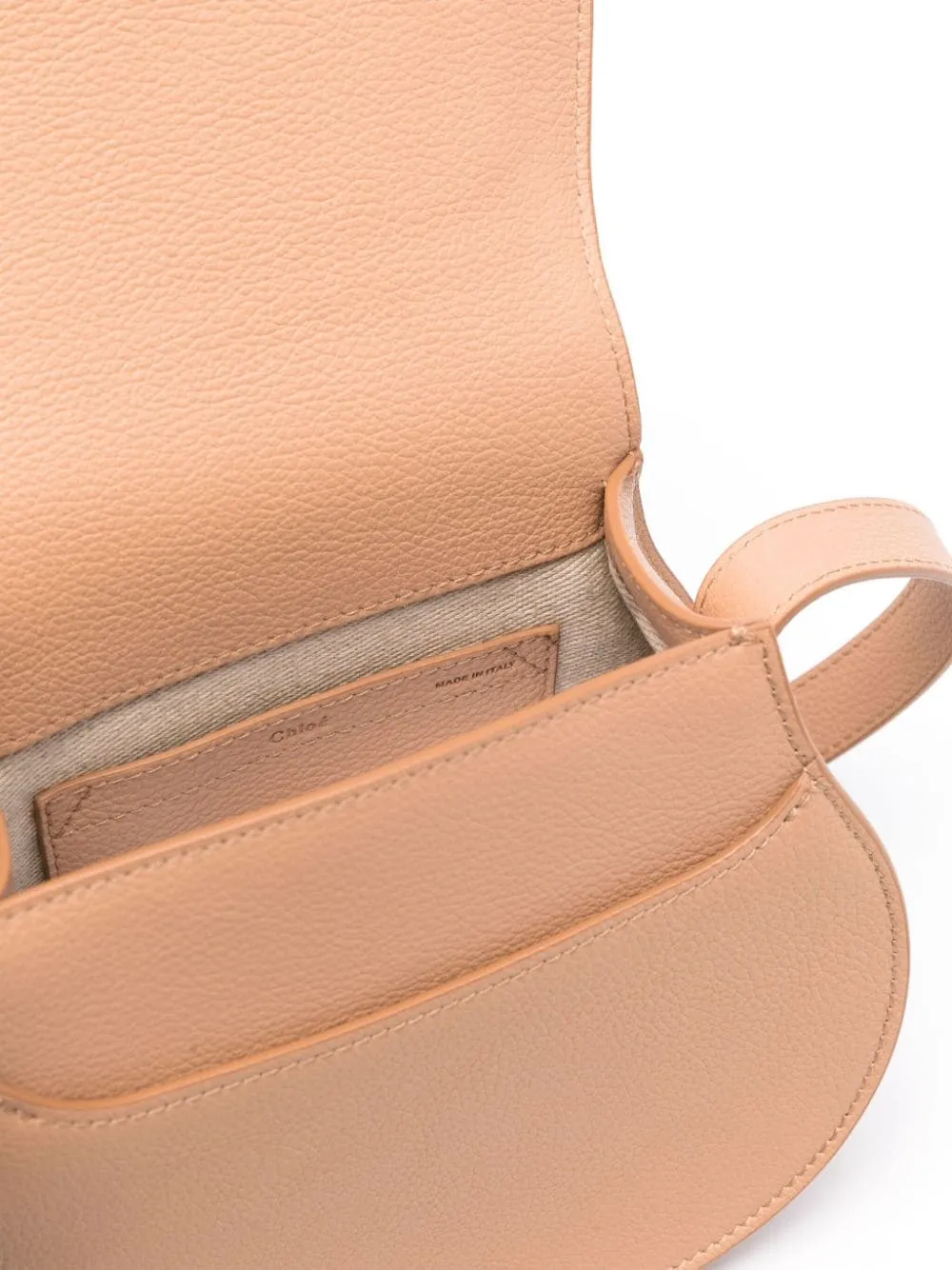 Small Grained Calfskin Saddle Bag