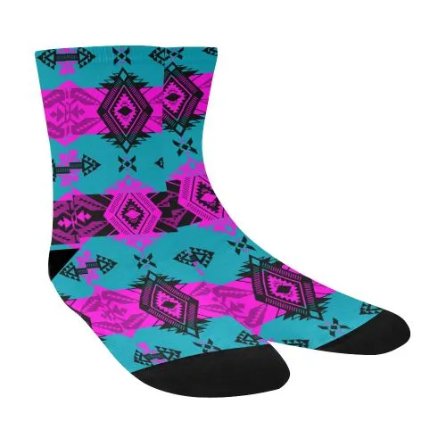 Sovereign Nation Deep Lake and Sunset Crew Socks