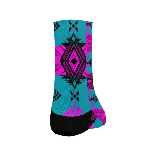 Sovereign Nation Deep Lake and Sunset Crew Socks