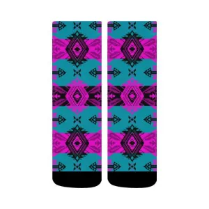 Sovereign Nation Deep Lake and Sunset Crew Socks