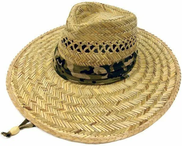 Stylish Straw Hats Caps Lifeguard Sombrero Postal Sun Beach Wide Brim Unisex