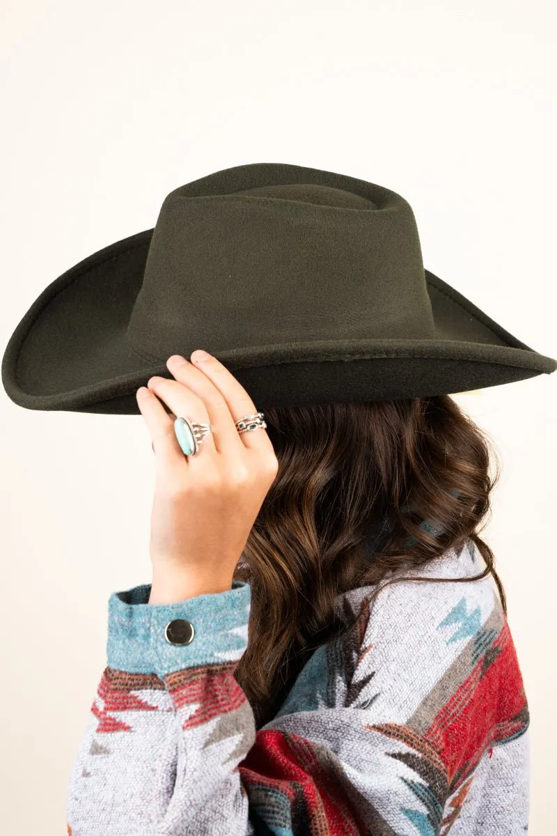 The Lainey Olive Felt Hat