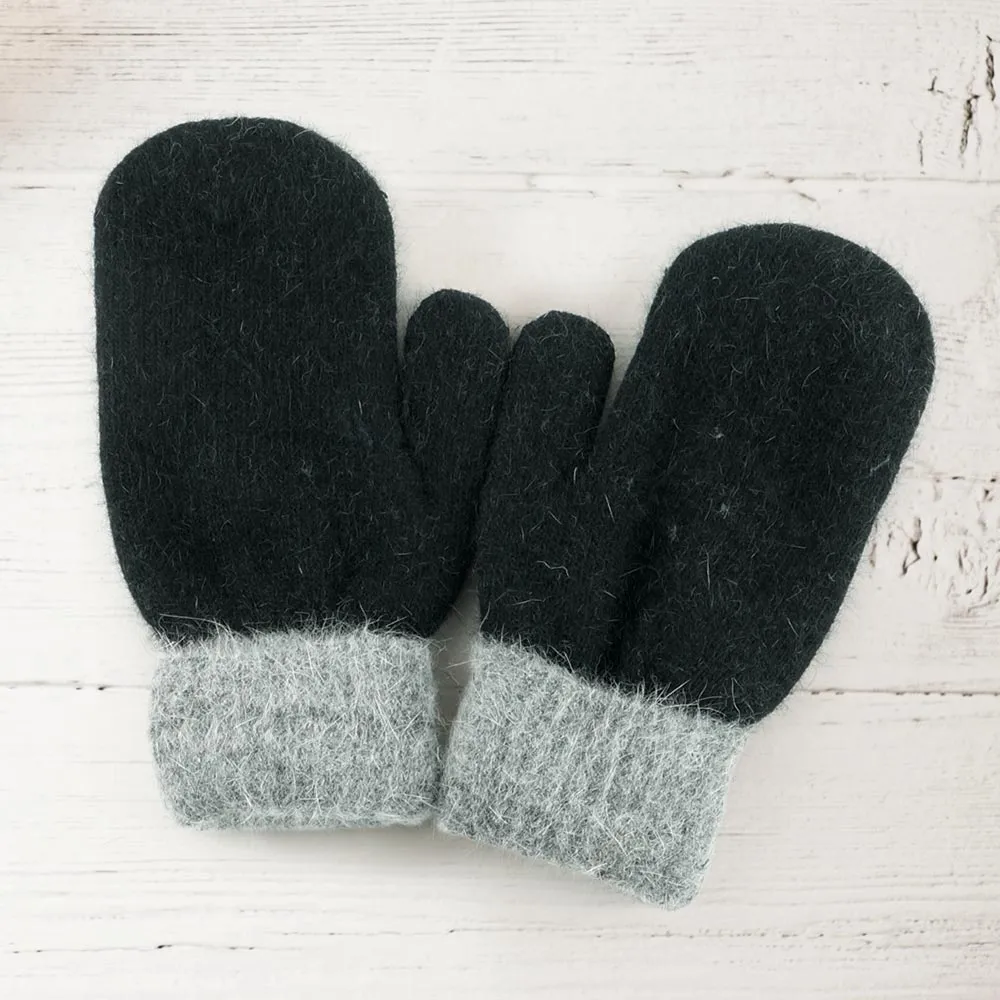 Two Tone Mittens