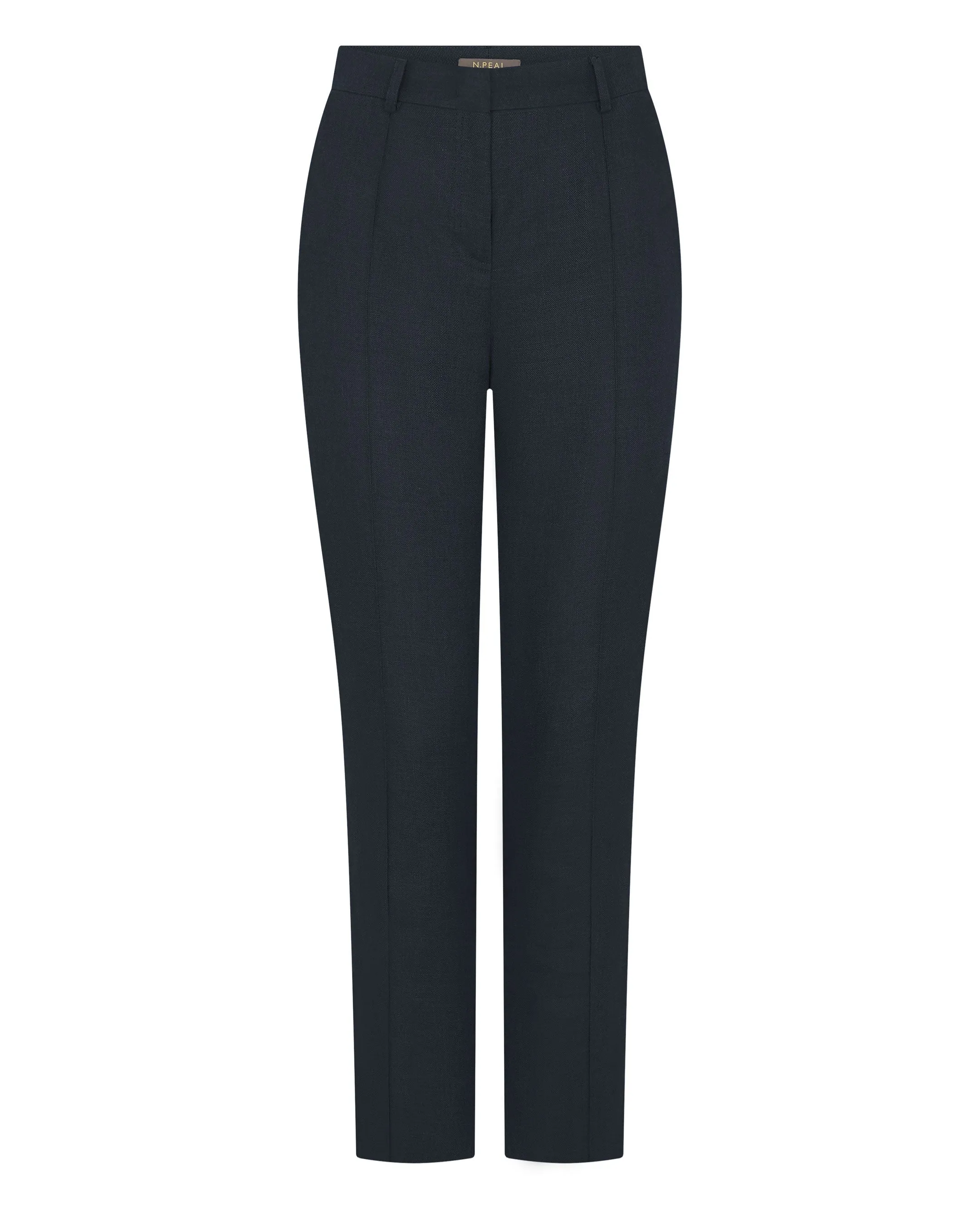 Women's Harper Crop Linen Pants Navy Blue